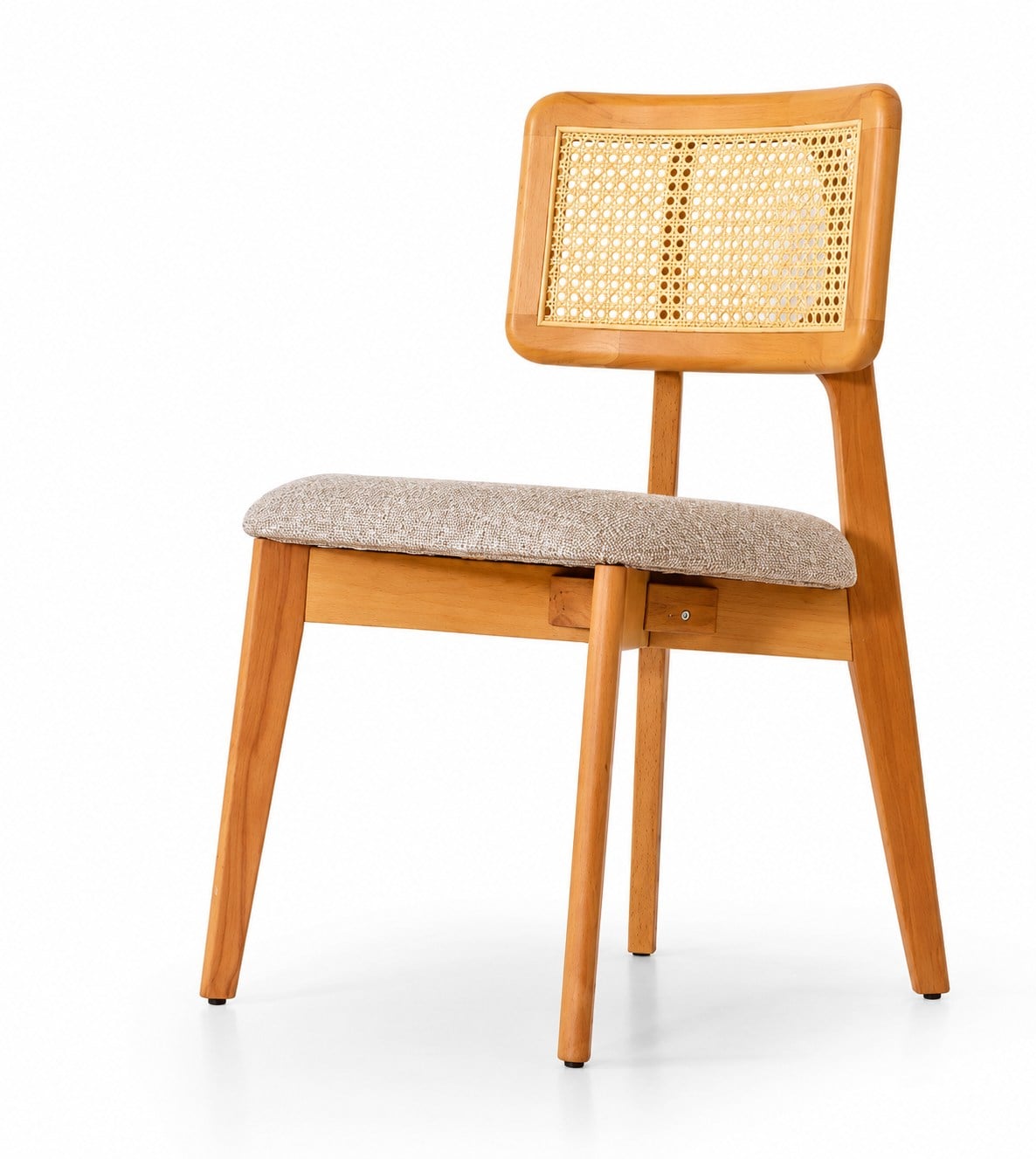 Hasırlı dining chair by M-FOUR, front view