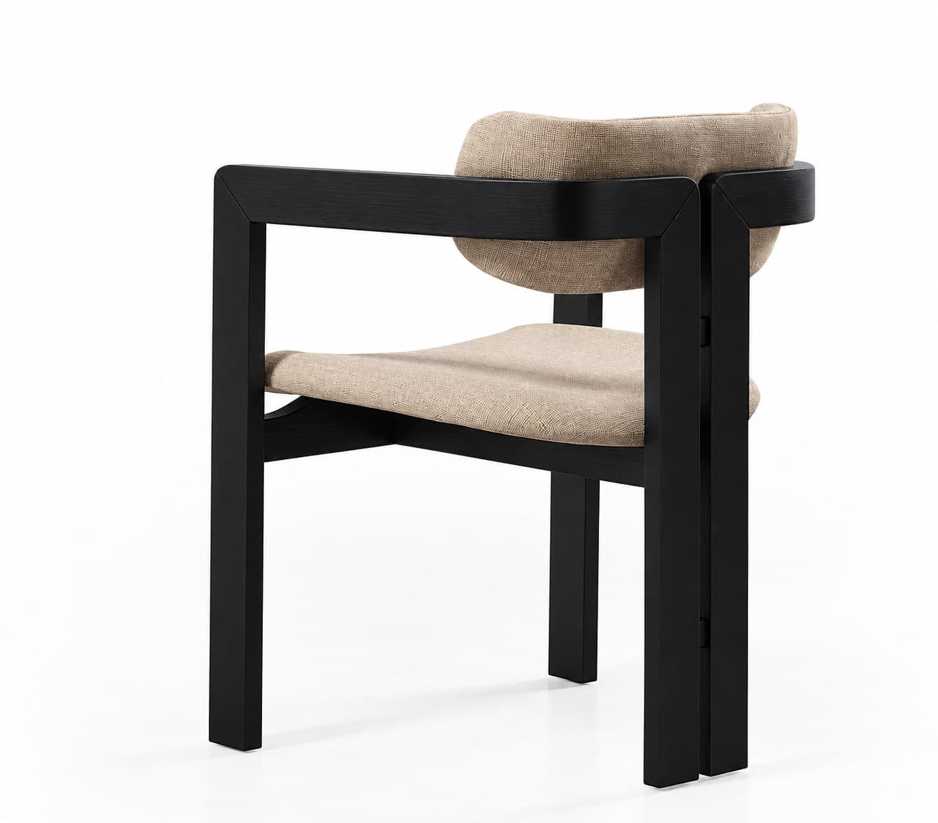 Kubo armchair by M-FOUR, three-quarter view